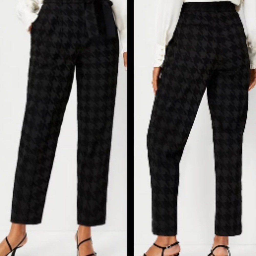 Ann Taylor high rise  Houndstooth ankle  Pants